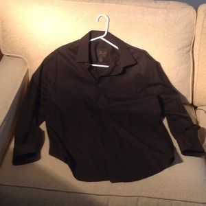 Jos A bank black dress shirt